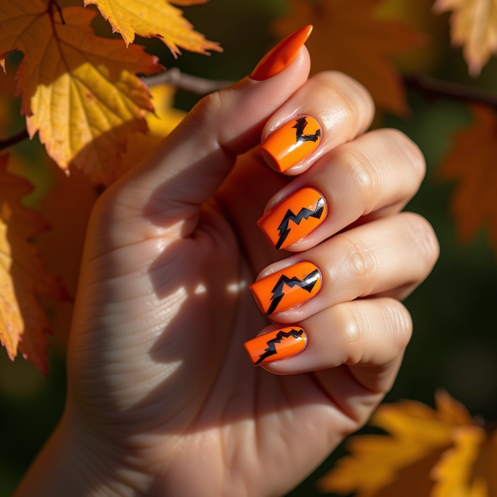Dynamic Orange And Black