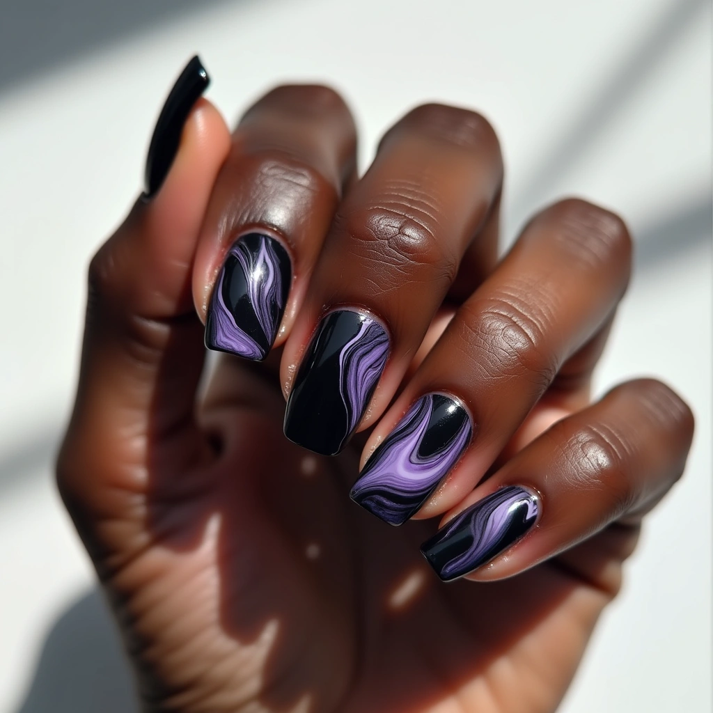 Dramatic Black And Purple