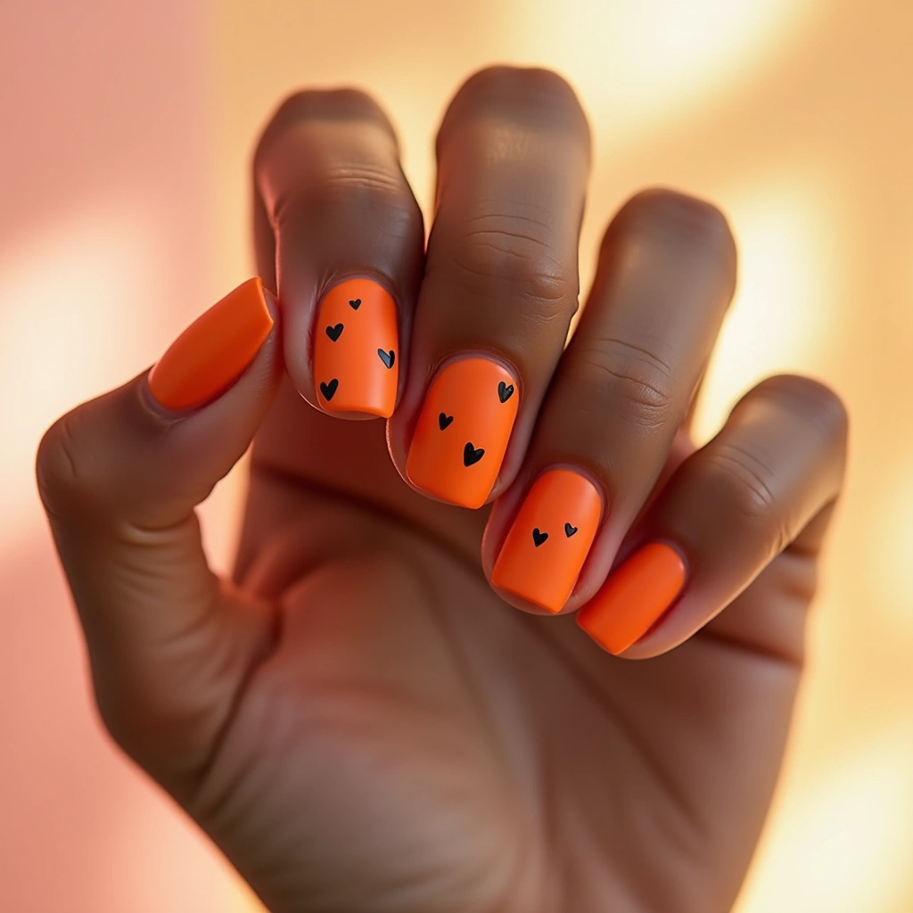 Romantic Orange And Black