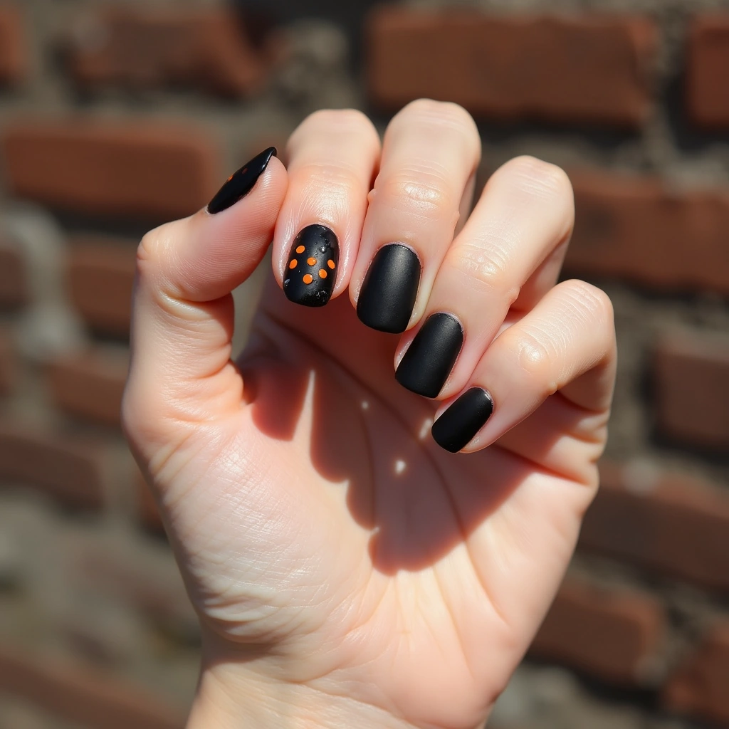 Minimalist Orange And Black