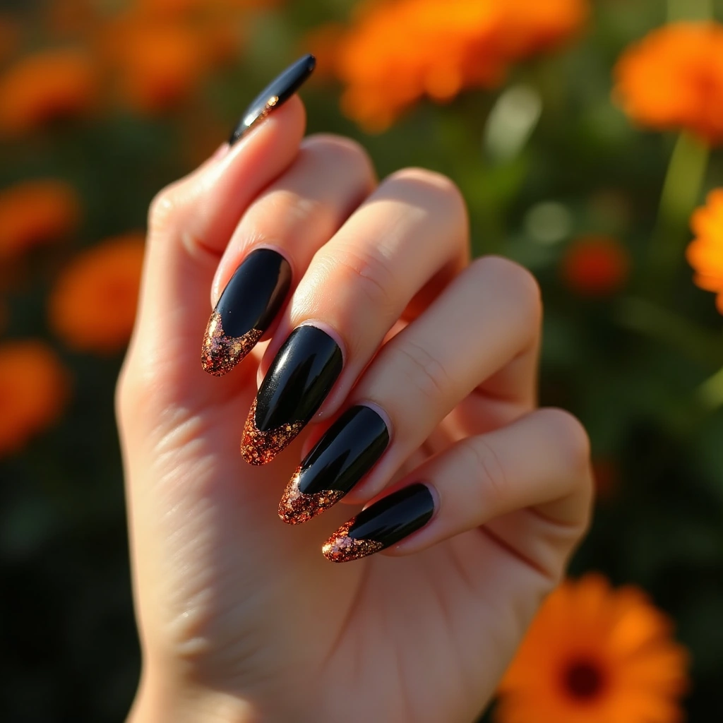 Glam Orange And Black