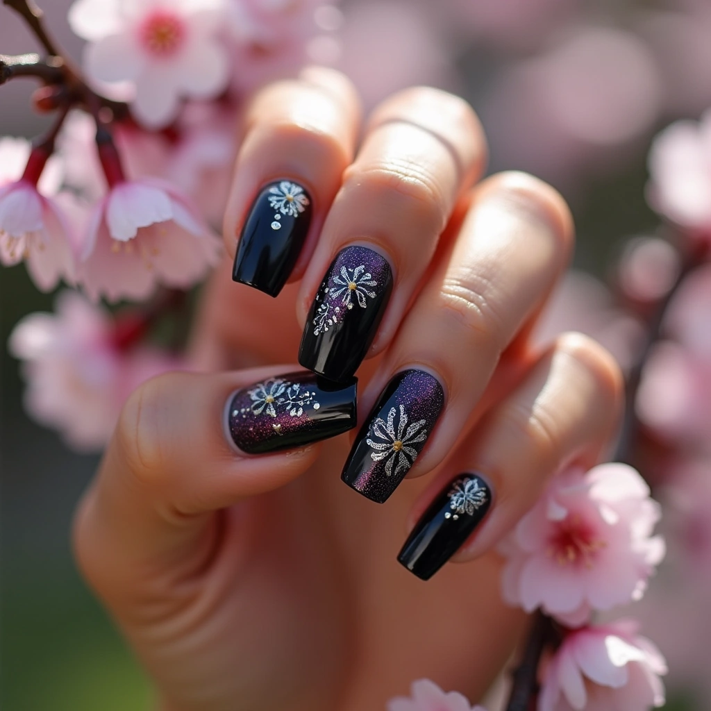 Sophisticated Black And Purple