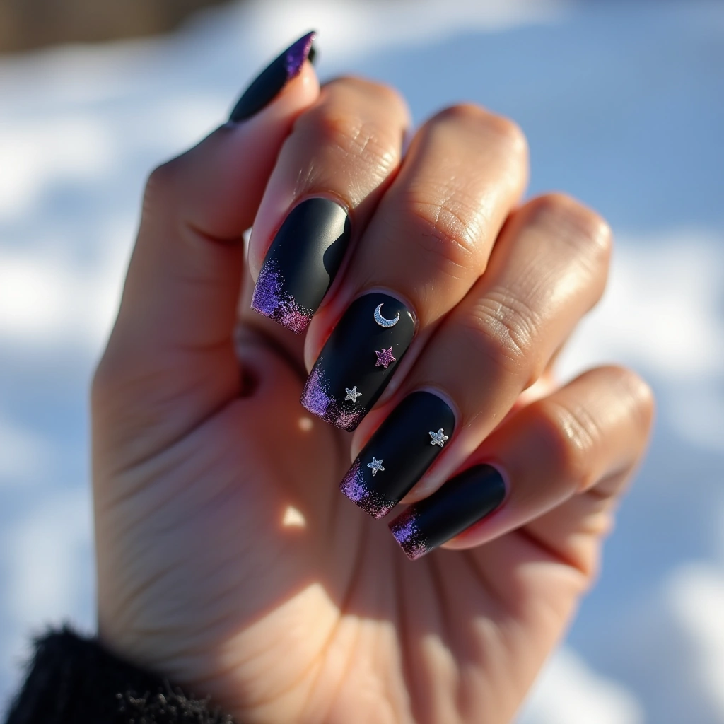 Celestial Black And Purple