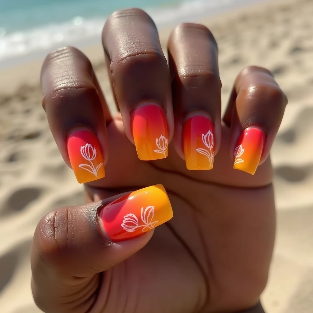 Sunset Tulip Gradient