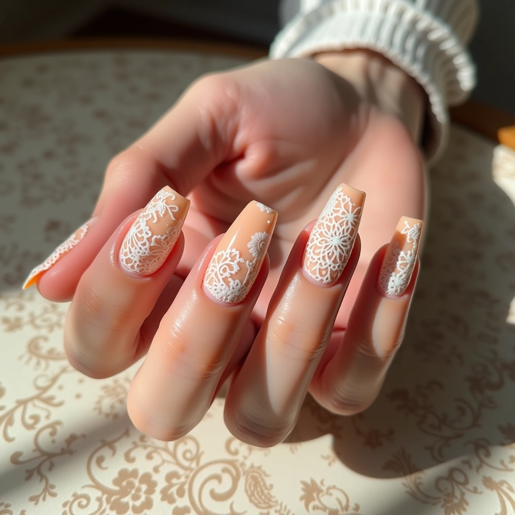 Korean Jelly Peach Lace
