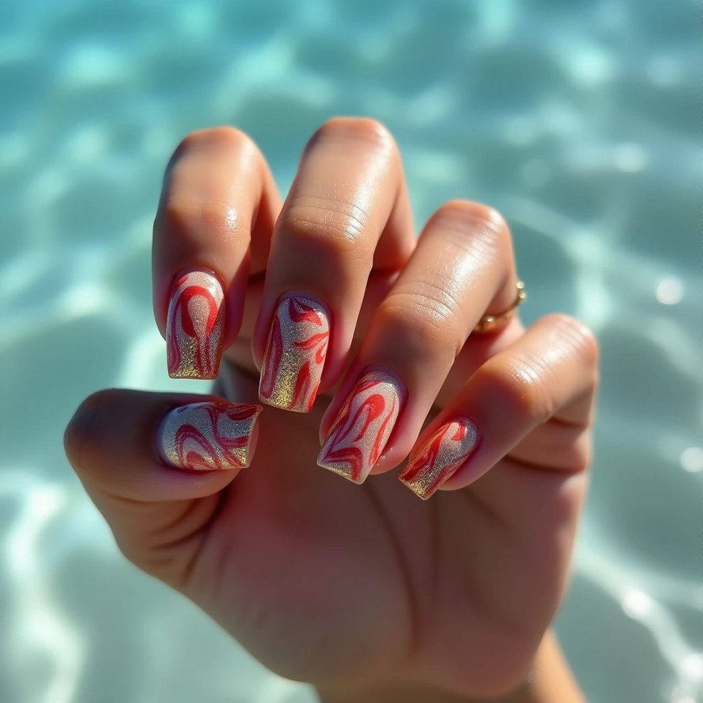 Marbled Brown Acrylic