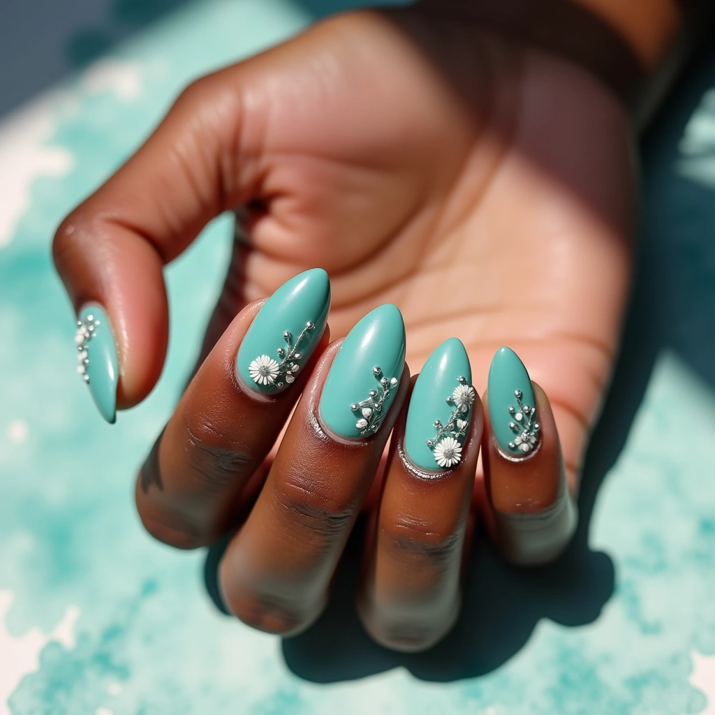 Classy Teal Floral