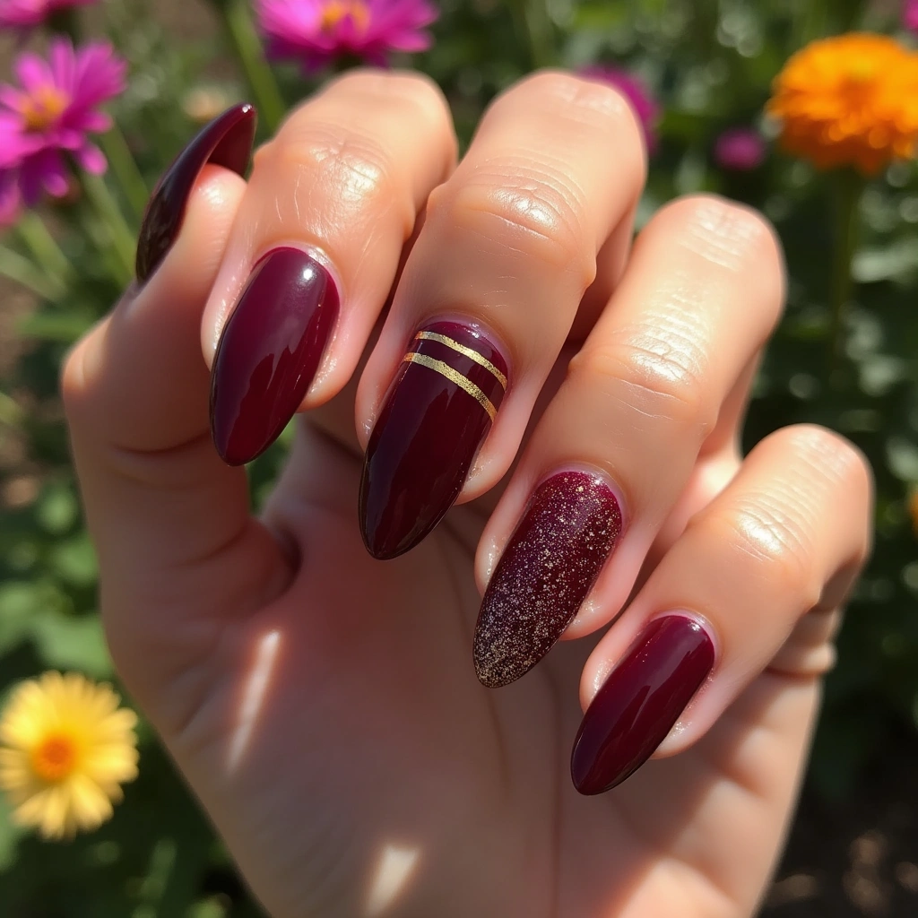 Festive Burgundy Glam