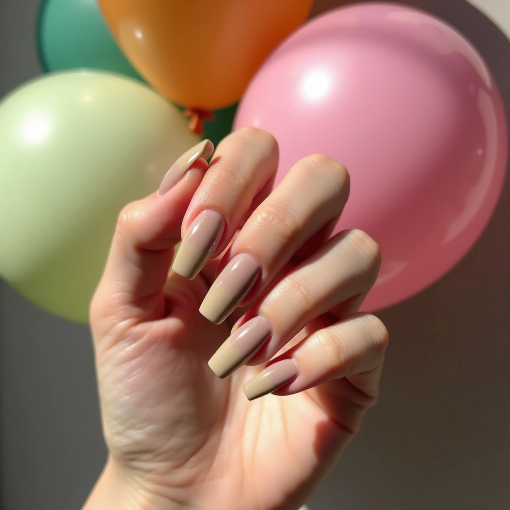 Ombre Brown Acrylic