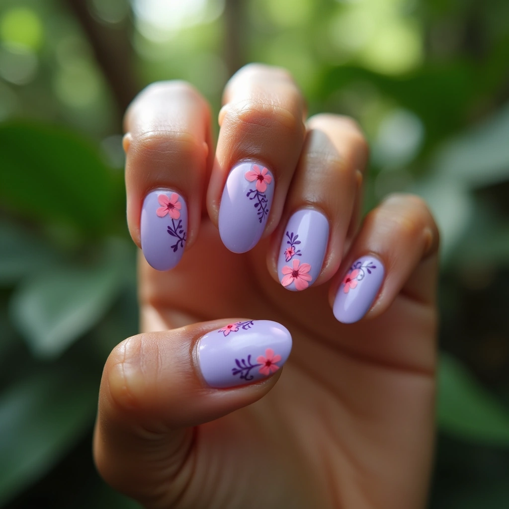 Lavender Hibiscus Elegance