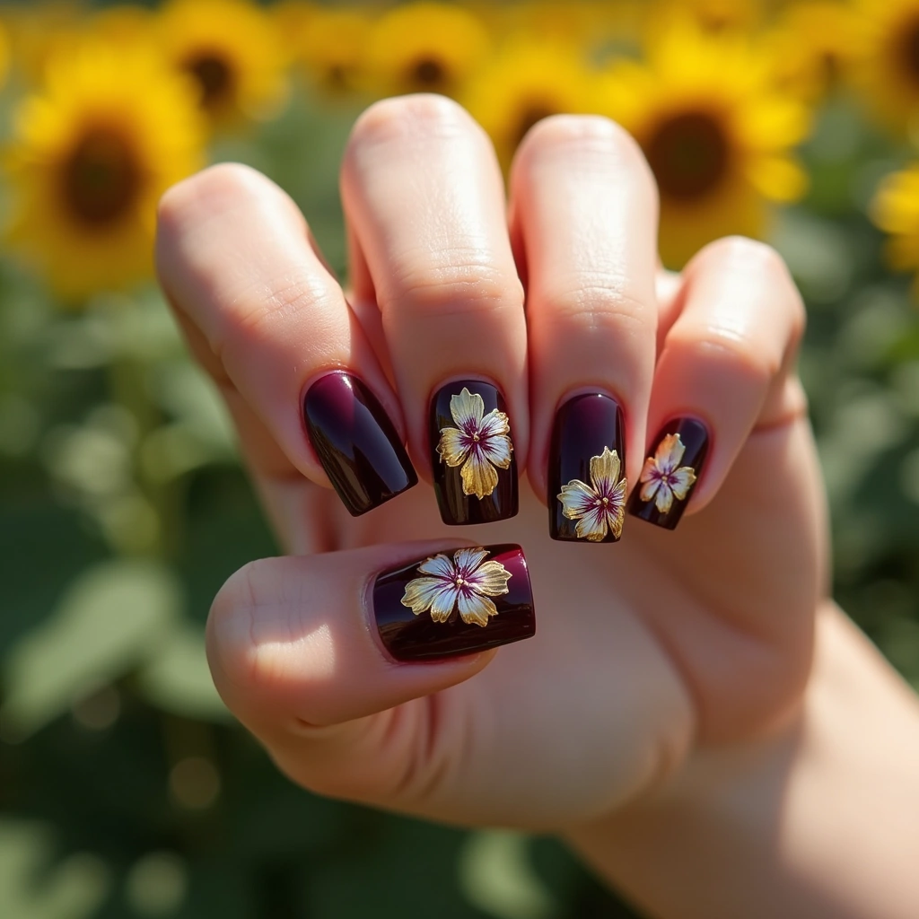 Burgundy Hibiscus Luxury