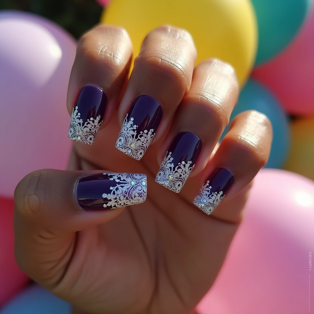 Purple Lace Glamour