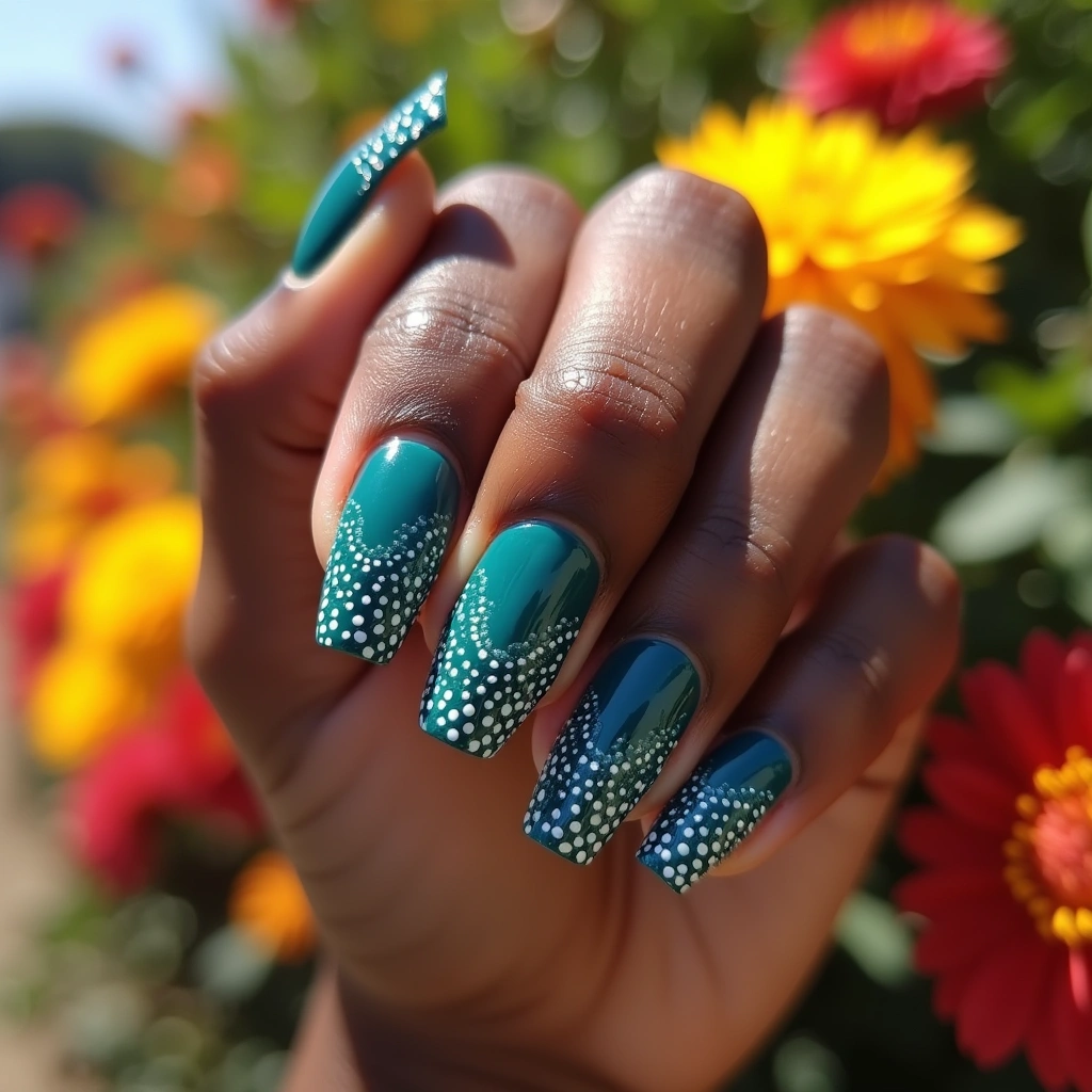 White Dots Ocean Wave