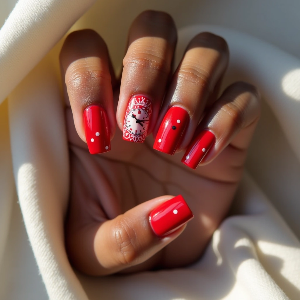 Red Playful Timepieces
