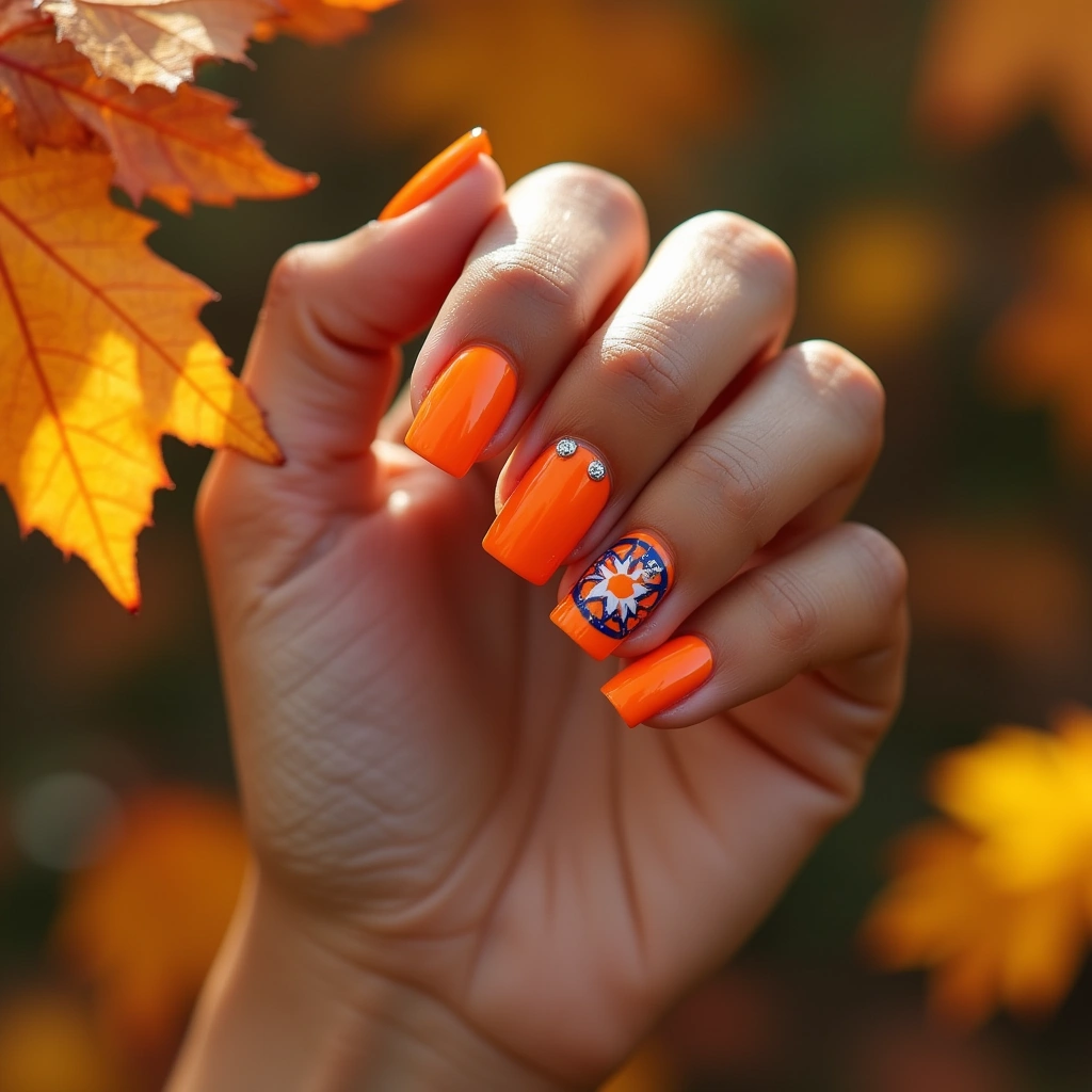 Orange Playful Clockwork