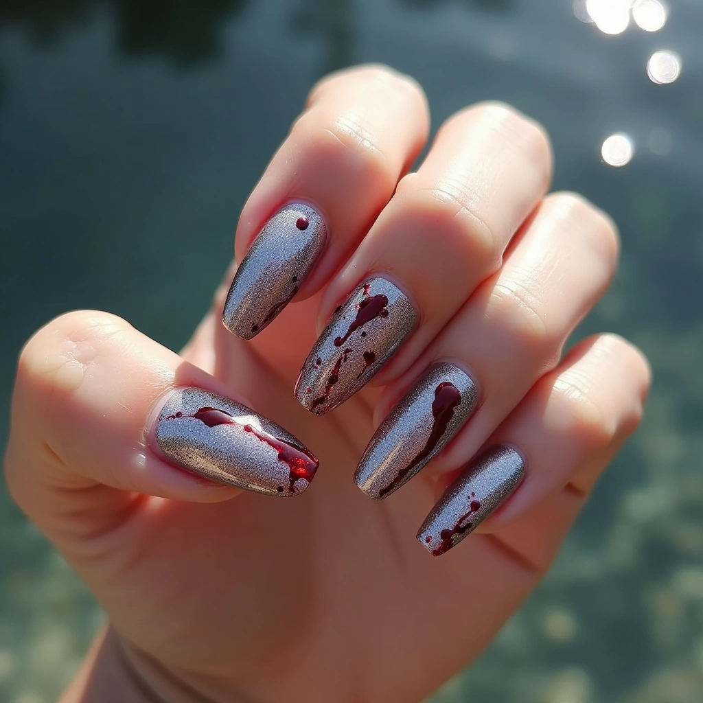 Futuristic Blood Splatter Shine