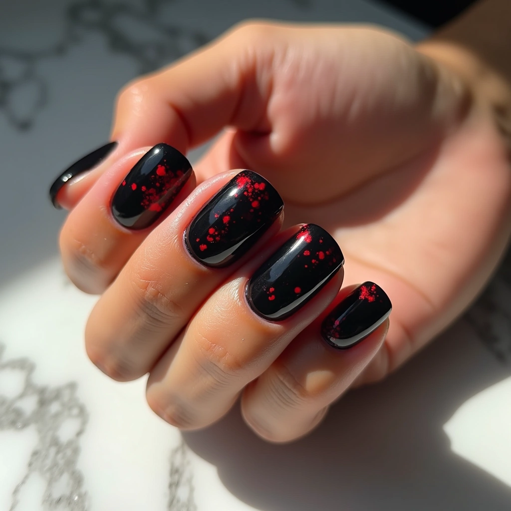 Bold Blood Splatter Statement