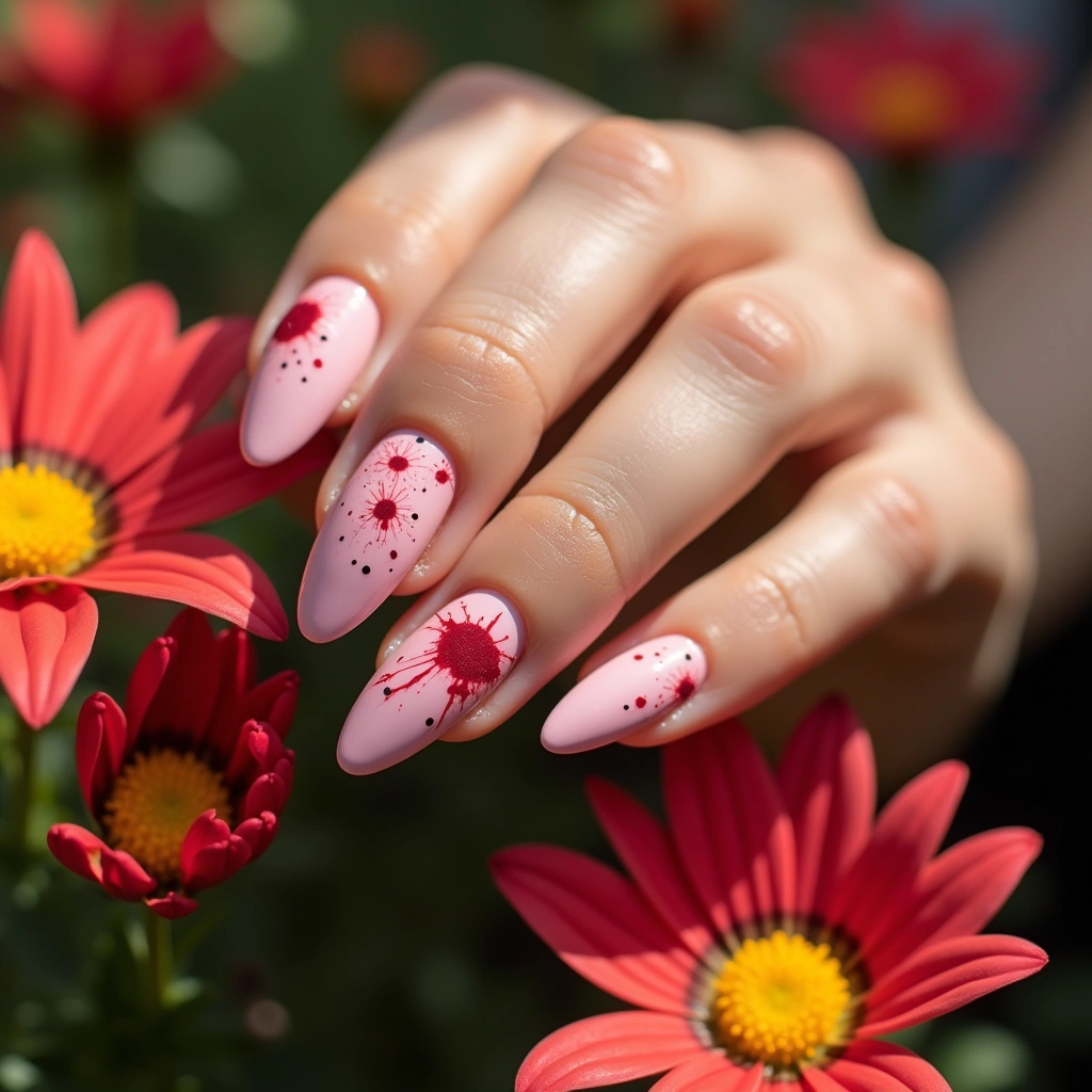 Playful Blood Splatter Style
