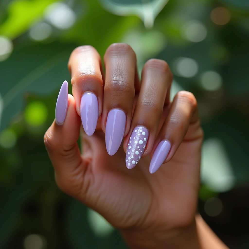White Dots Starburst Twist