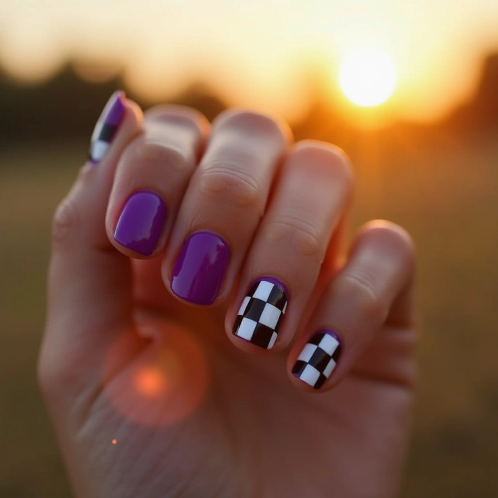 Edgy Purple Acrylic