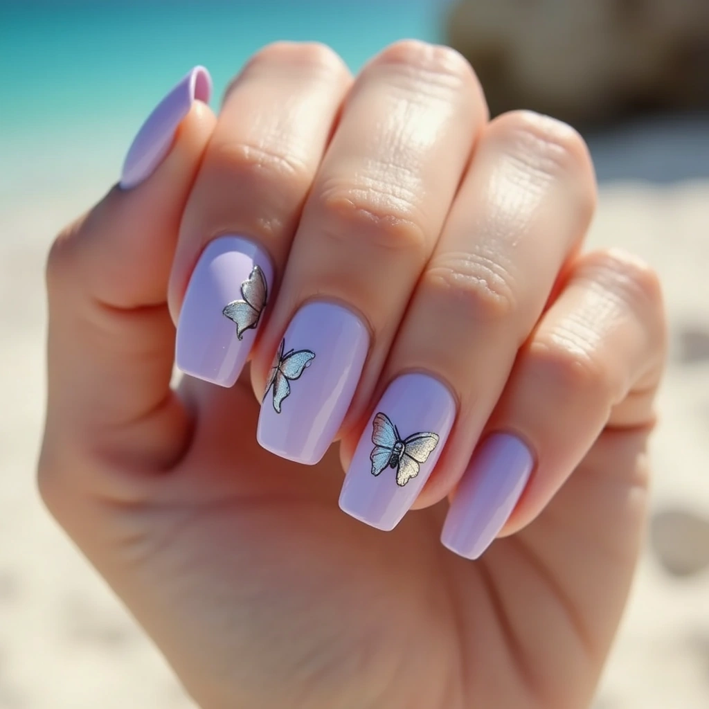 Whimsical Lilac Acrylic