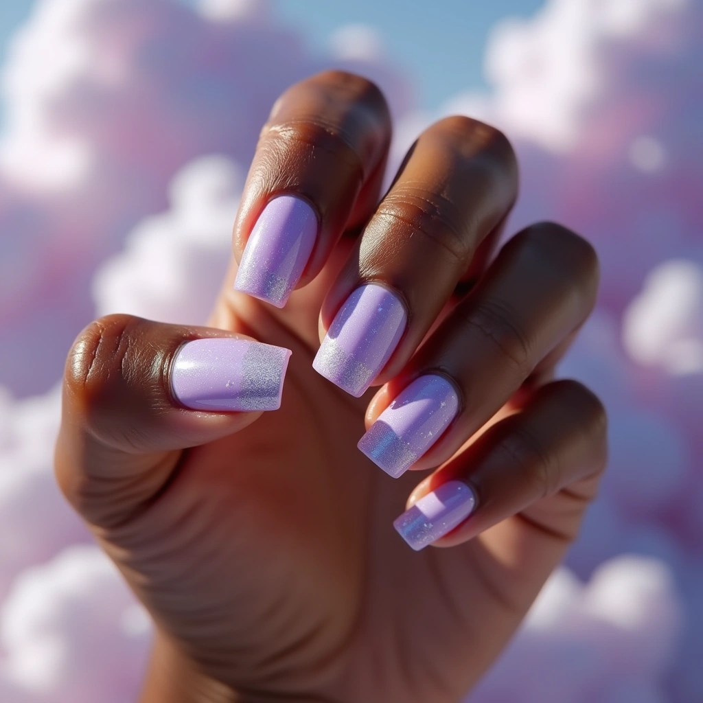 Shimmering Purple Acrylic