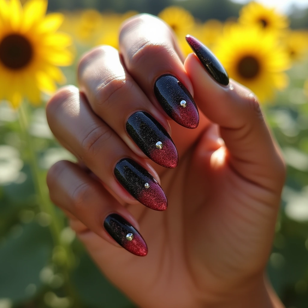 Black Glitter Rock