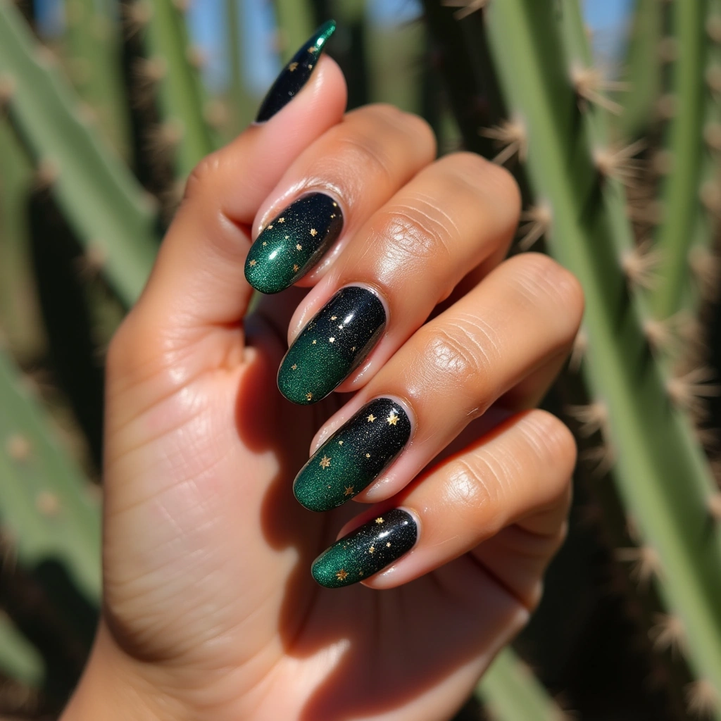 Black Glitter Celestial
