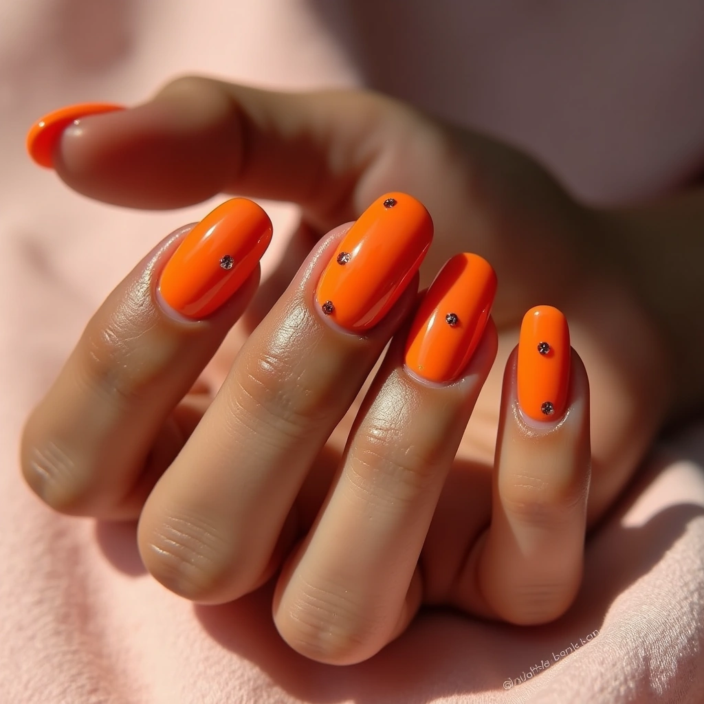 Summer Orange Dashes