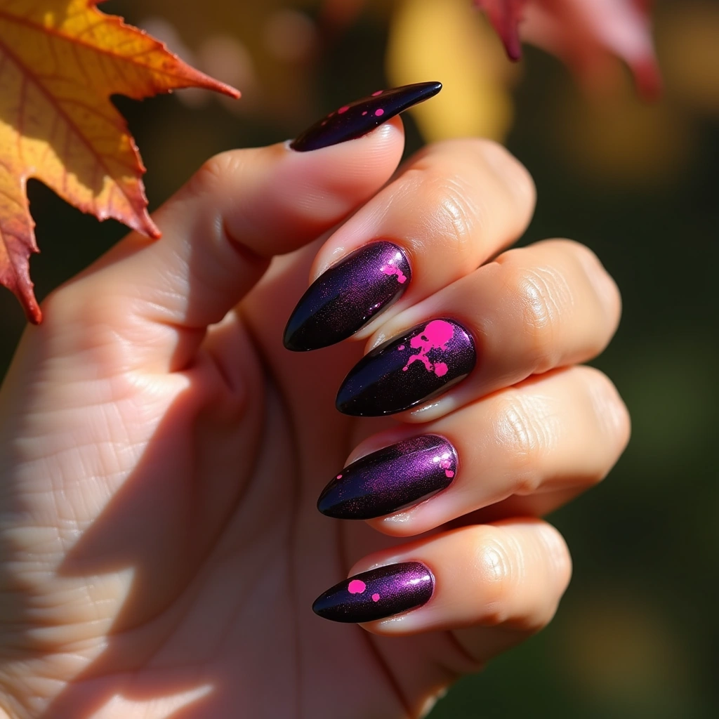 Bold Purple Dashes