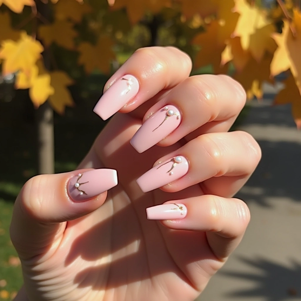 Elegant Blush Dashes
