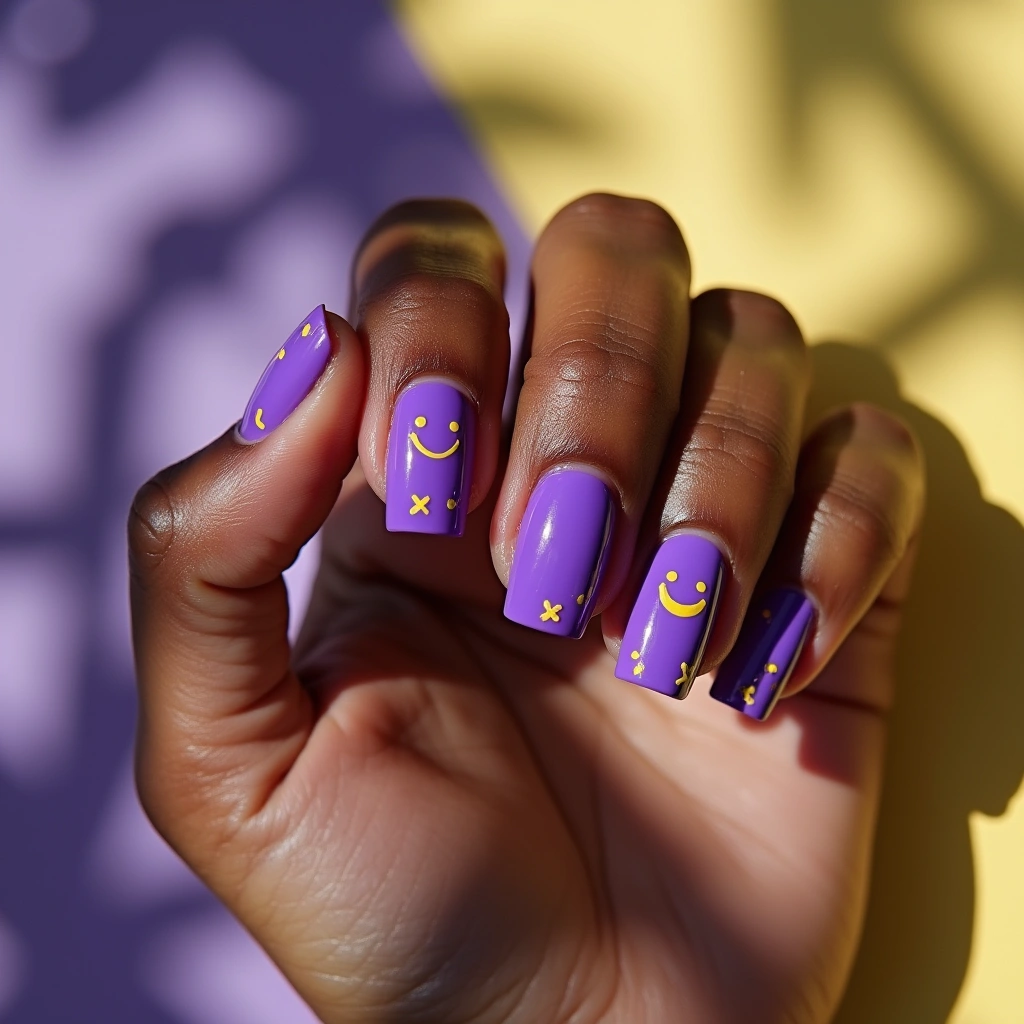 Fun Purple Dashes