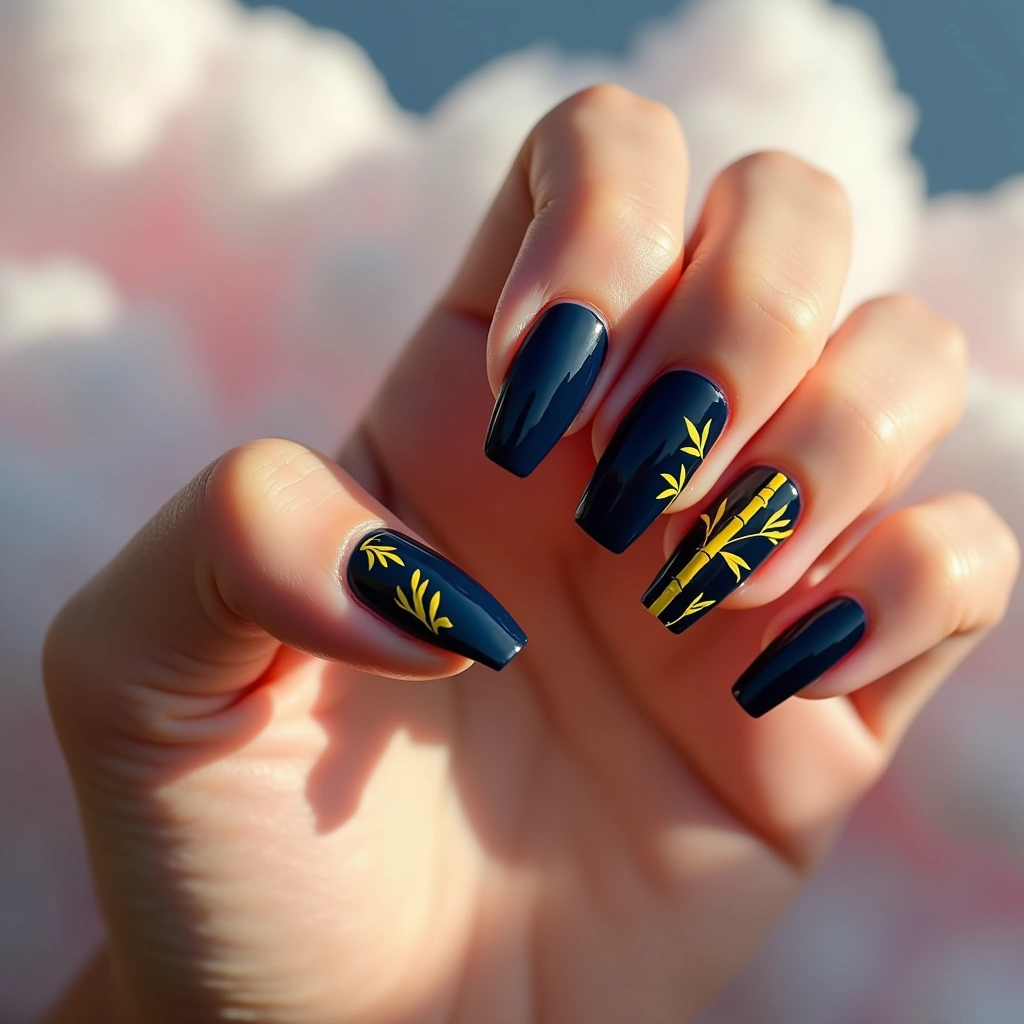 Striking Navy Bamboo