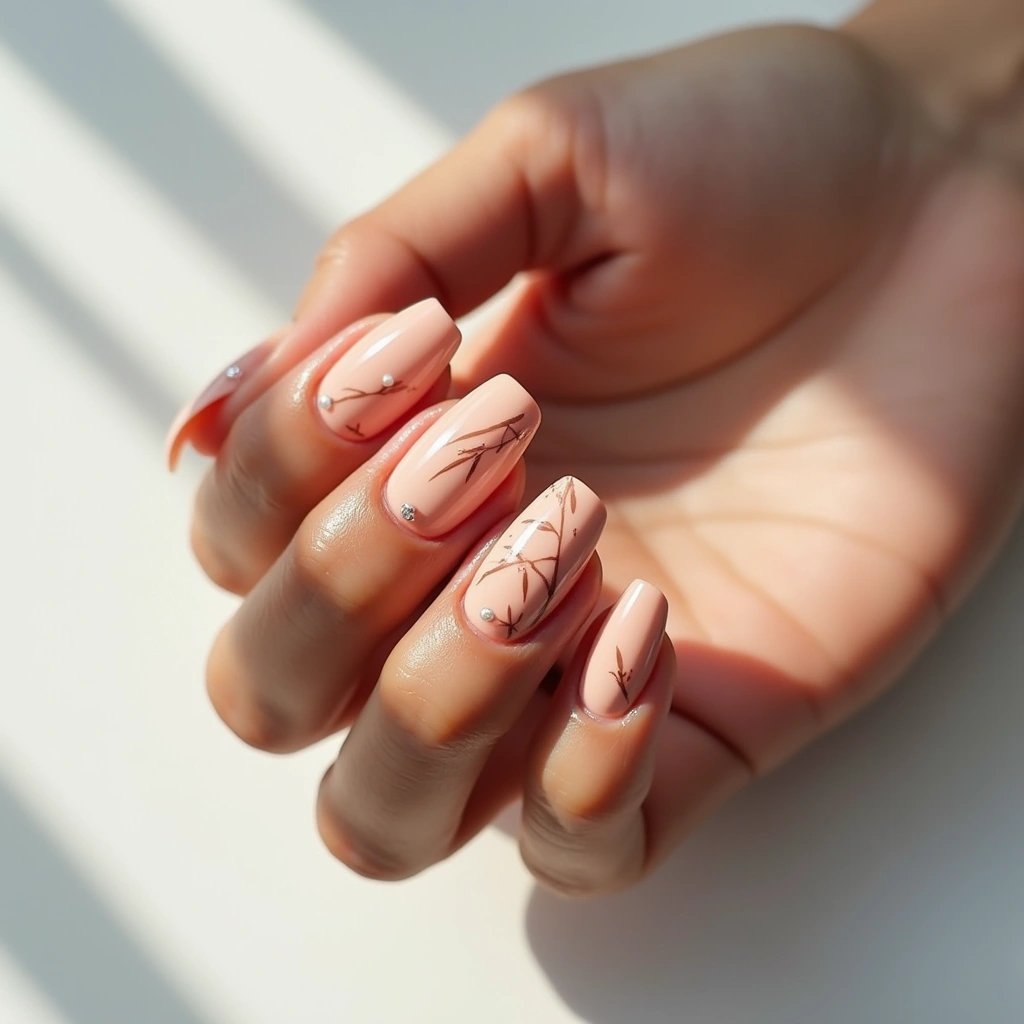 Elegant Peach Bamboo