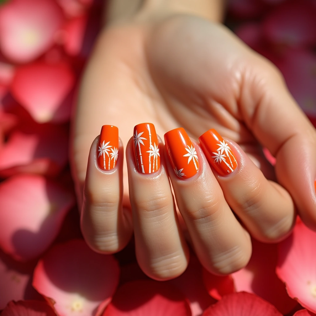 Tropical Orange Bamboo