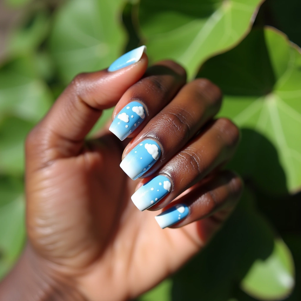 Cloudy Chrome Ombre