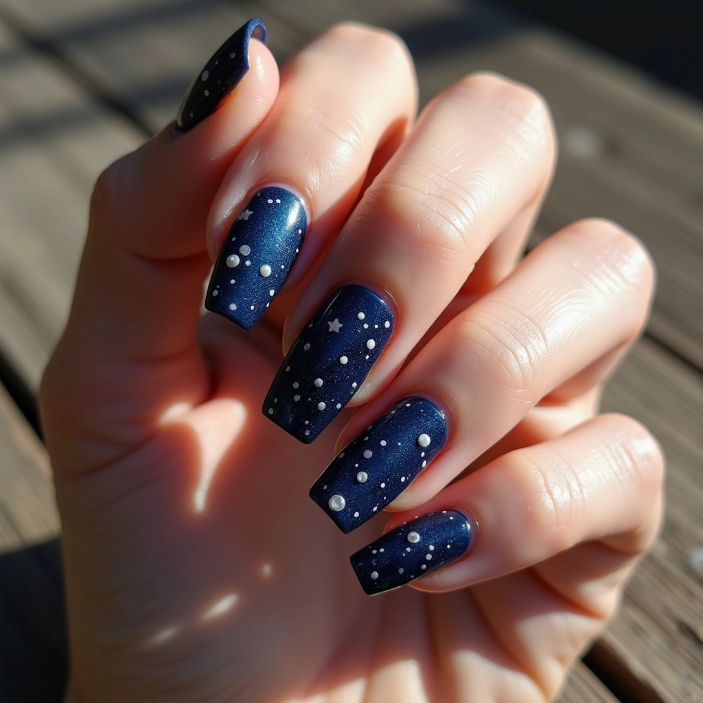 White Dots Starry Sky