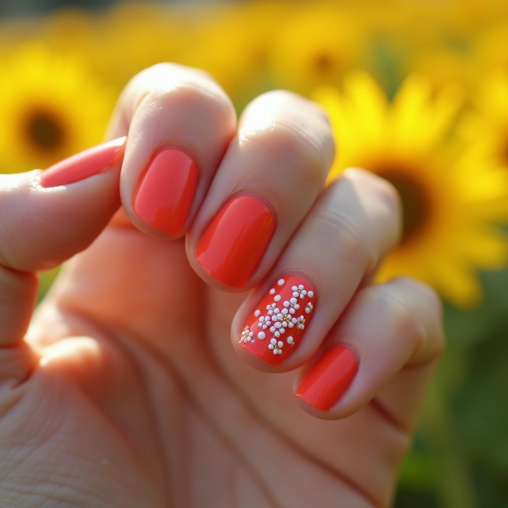 White Dots Blooming Spring