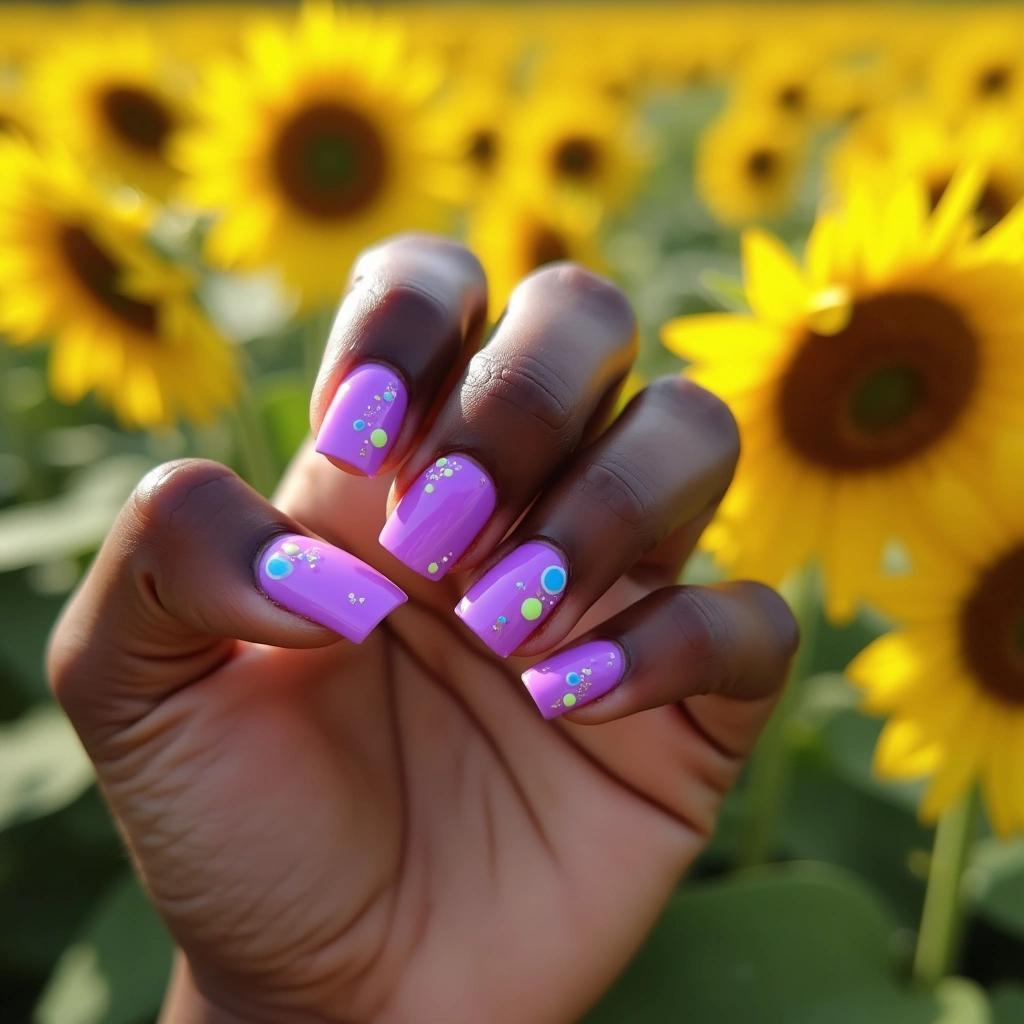 Playful Purple Acrylic