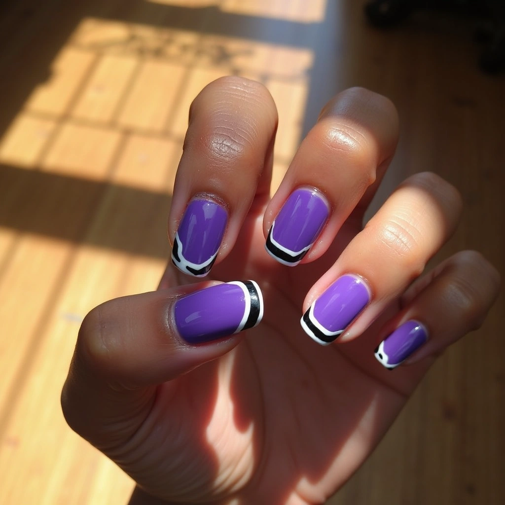 Modern Purple Acrylic