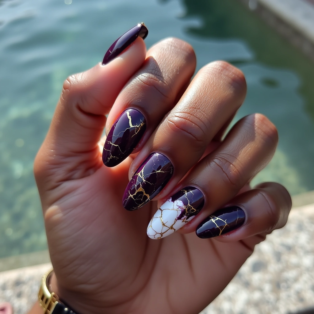 Luxurious Purple Acrylic