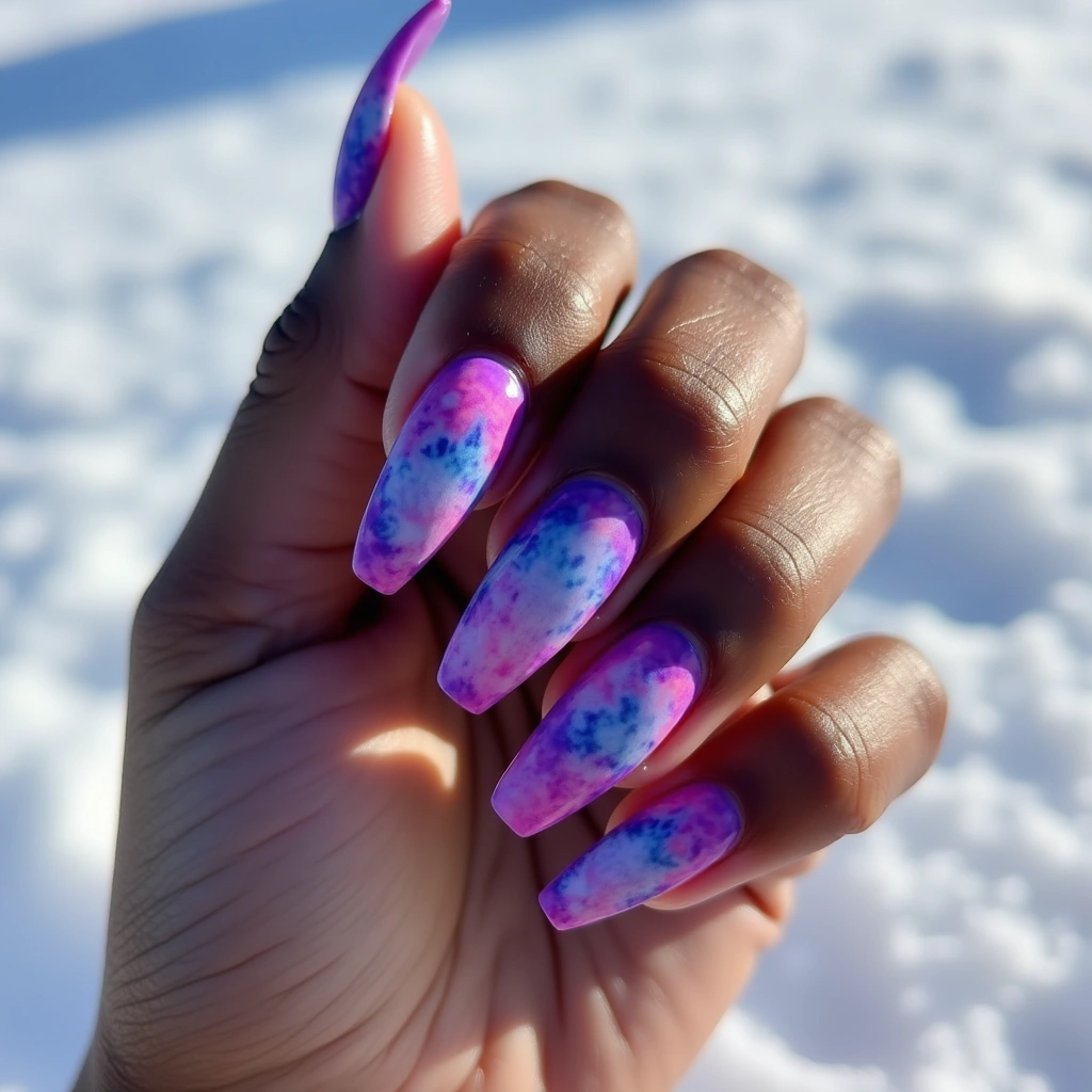 Artistic Purple Acrylic