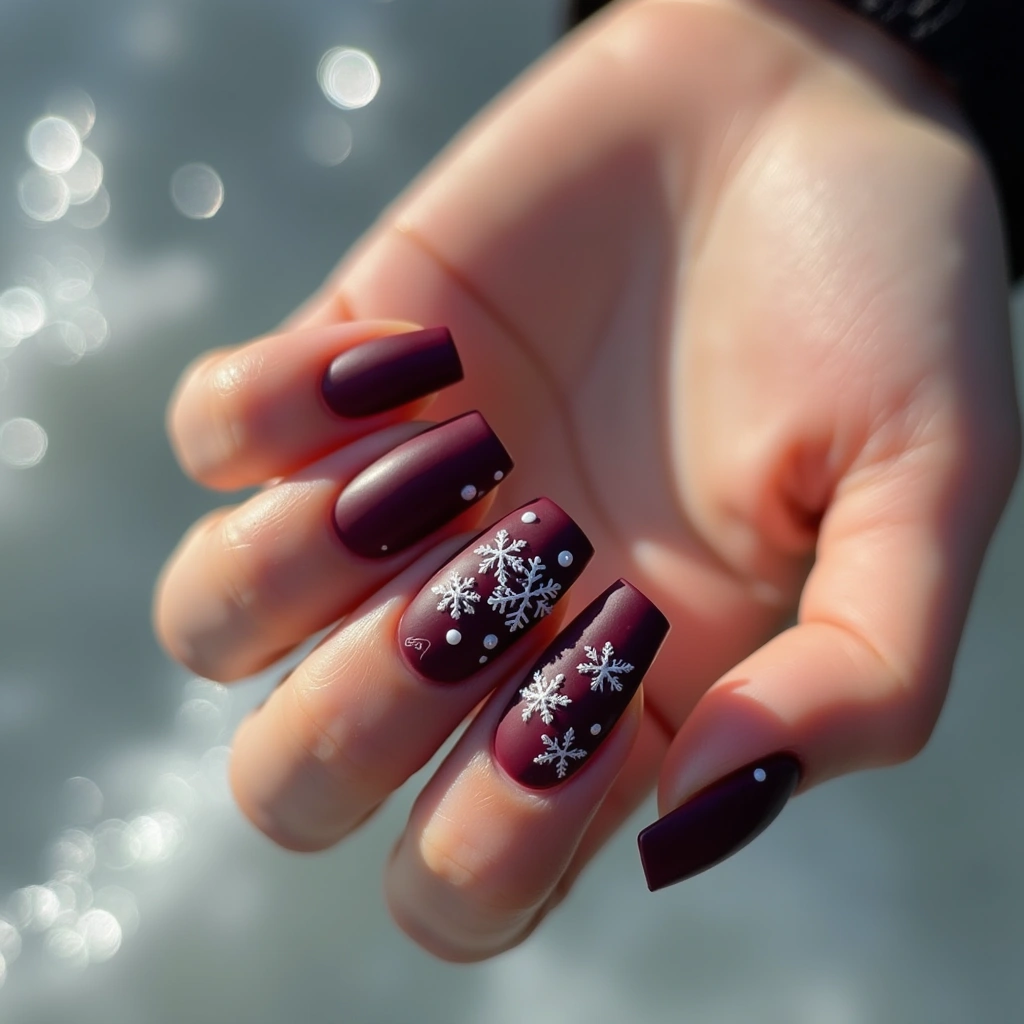 Wintery Color Snowflakes