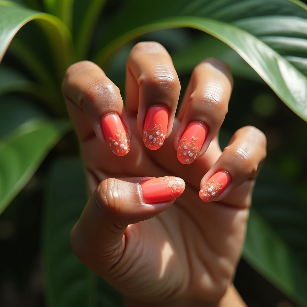 Coral Color Seashells