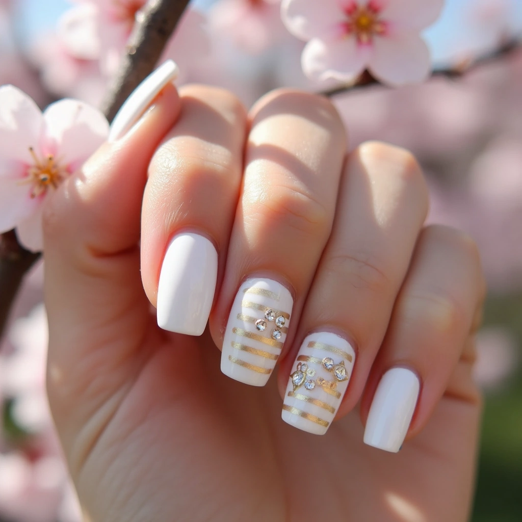 Classy Acrylic With Rhinestones