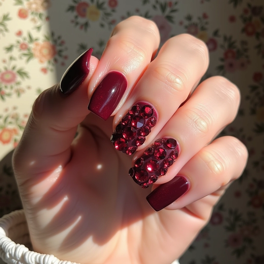 Opulent Acrylic With Rhinestones