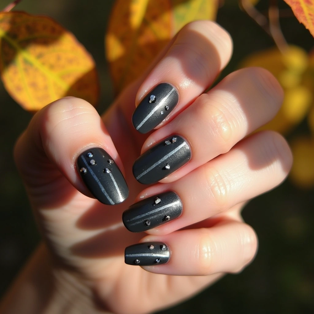 Sleek Acrylic With Rhinestones