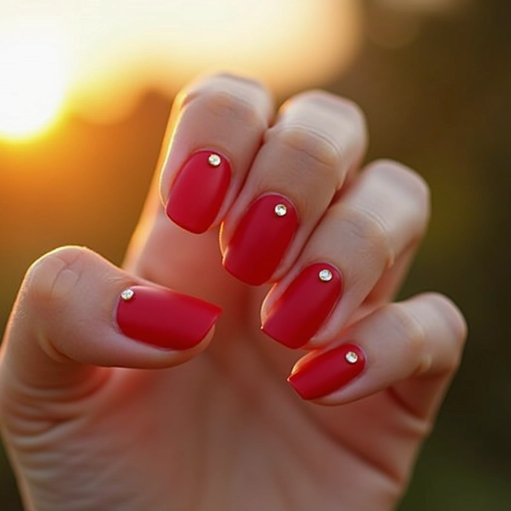 Glamorous Acrylic With Rhinestones