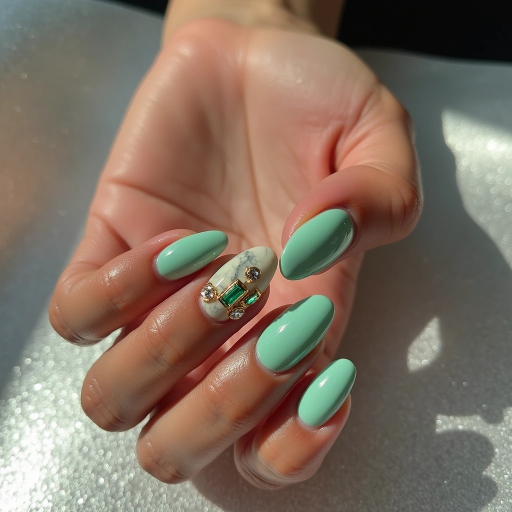 Sophisticated Acrylic With Rhinestones