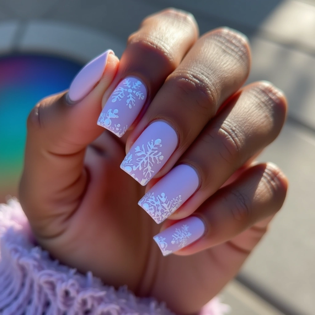 Winter's Serene Look